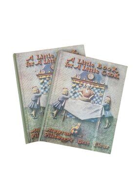 A Little Book For A Little Cook Hardcover Pillsbury Flour‎ Cookbook Set Of Two